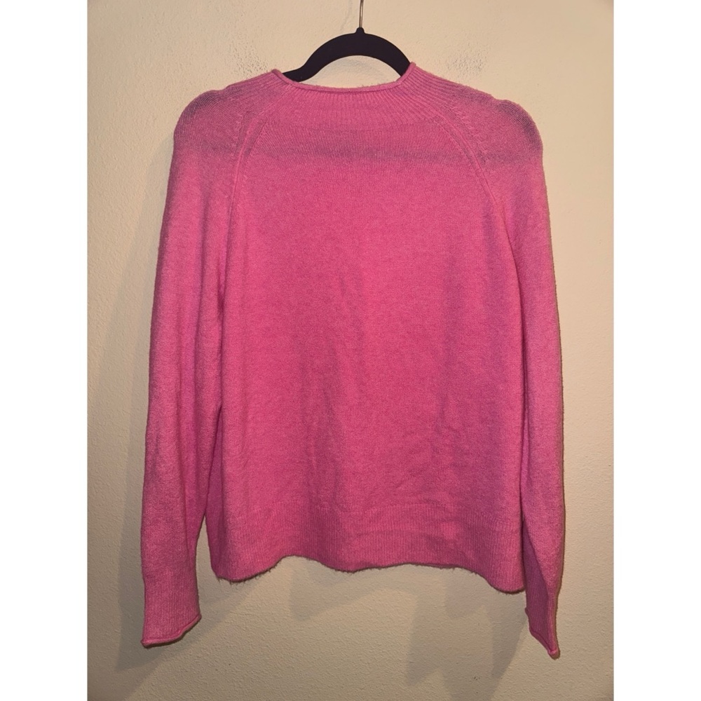 J.‎ Crew Pink Merino Wool and Alpaca Blend Mock-Neck Sweater Size Small